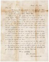 Printed Letter from the US representatives of a British shipping firm about British bolts for California clipper ships