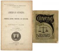 2 early booklets on American export to China of the medicinal herb Ginseng