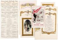 Group of menus and ephemera from Bergez-Frank's Old Poodle Dog restaurant