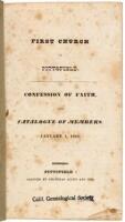 First Church in Pittsfield. Confession of Faith, and Catalogue of Members. January 1, 1834