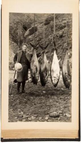 Album containing 97 photograph of Grey and others at various places including Catalina Island