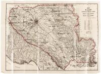 Road and topographical map of Santa Clara County and part of Santa Cruz County