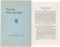 The Case for the Nisei: Brief of the Japanese American Citizens League