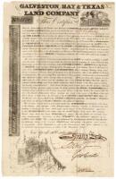 Scrip for "One Labor" of land from the Galveston Bay & Texas Land Company