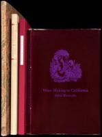 Four finely printed books on wine