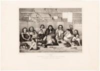 Five lithographed plates from the folio atlas of the "partie historique" of F.P. Litke's Voyage autour du monde