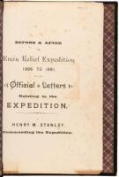 Before & After the Emin Relief Expedition 1886 to 1891, and the Official Letters Relating to the Expedition
