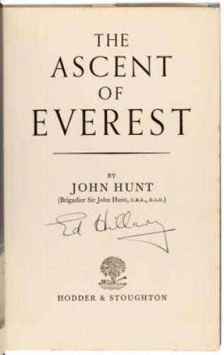 The Ascent of Everest - Signed by Sir Edmund Hillary