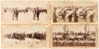 Twenty-one stereoview cards of the Spanish American war and its participants