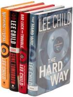 Four Jack Reacher novels by Lee Child, all signed