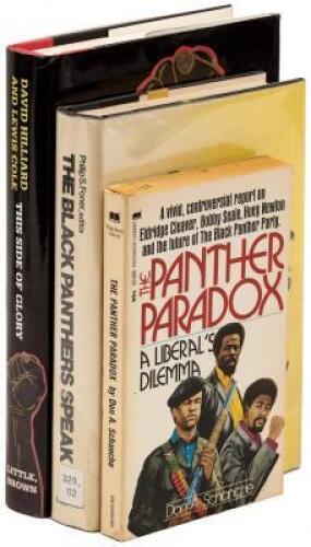 Three volumes about the Black Panthers, two signed