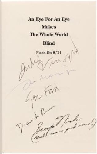 An Eye for an Eye Makes the Whole World Blind. Poets on 9/11
