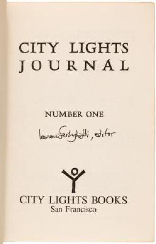 City Lights Journal - Numbers One to Four, all signed by editor Lawrence Ferlinghetti