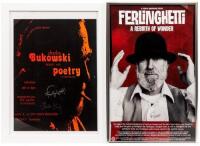 Three items signed by Lawrence Ferlinghetti