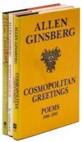 Three volumes of Allen Ginsberg poetry, one signed