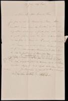 Autograph letter, signed "Melchael" to Eugene Vintras, the exiled prophet of a banned French satanic cult