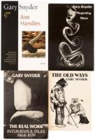 Four works by Gary Snyder - three are signed by him