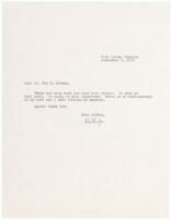 Typed Letter Signed from Richard Brautigan