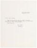 Typed Letter Signed from Richard Brautigan