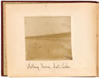 Album with approx. 51 snapshot photographs of Colorodo scenes mostly of a families camping trip with much fishing