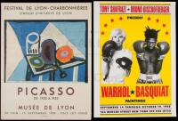 Two art exhibition posters