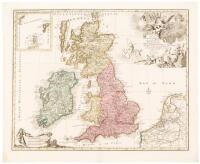 Les Isles Britanniques qui contiennent les Royaumes d'Angleterre, Escosse, et Irlande distingues en leurs principales Provinces&hellip;
