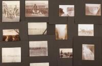 Approximately 22 original photographs of Africa, 20 are snapshots mounted on loose album leaves, 2 are albumen photographs on card mounts