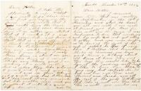 Autograph Letter Signed - 1856 Miner in Nevada City Quartz Mill