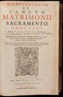 Disputationum de Sancto Matrimonii Sacramento....