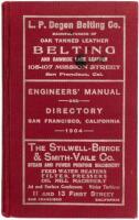 Allen's Engineers' Manual and Directory, San Francisco, California 1904. Official Publication, Volume IV