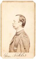 Carte-de-visite photograph of Union General Daniel Edgar Sickles
