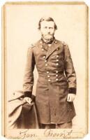 Carte-de-visite photograph of General Ulysses S. Grant, standing in uniform, visible from the knees up
