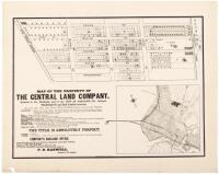 Map of the property of the Central Land Company, situated in the Northerly Part of the City of Oakland, Cal., between Telegraph and San Pablo Avenues...