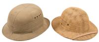 Two Tropical Pith Helmets