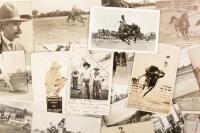 Sixty-seven post cards, mostly of the rodeo in Montana, Wyoming, Colorado, etc.