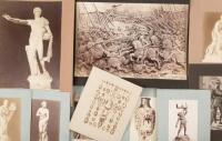 Approximately 125 original albumen (& a few silver) photographs of sculpture, bas-relief relief, and other three-dimensional art