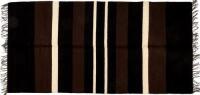 -WITHDRAWN- Chimayo weaving with black and brown parallel stripes