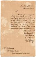 Autograph Letter, signed, from the U.S. Consul at Havana regarding the return of a mutinous American seaman