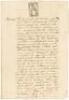 Manumission "Libertad" document for a black slave child in Cuba