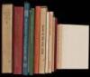 Twelve volumes of American from various fine presses