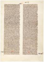 Illuminated manuscript leaf