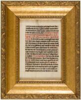 Illuminated manuscript leaf on vellum