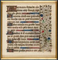 Illuminated Manuscript Leaf from a Book of Hours (Horae B.M.V)