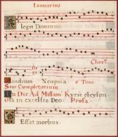 Antiphonal on vellum from a musical manuscript