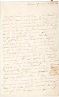 Autograph Letter Signed from poet Anne Vardill Niven to novelist Mary Russell Mitford