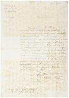 Manuscript document about the Anti-Slavery Society in Spanish