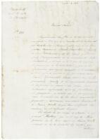 Manuscript document about the Anti-Slavery Society in Spanish