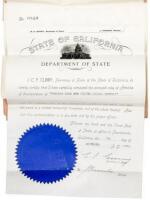 Articles of incorporation of the Chollar Gold and Silver Mining Company