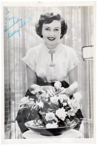 Signed photographs of six entertainers and show business personalities