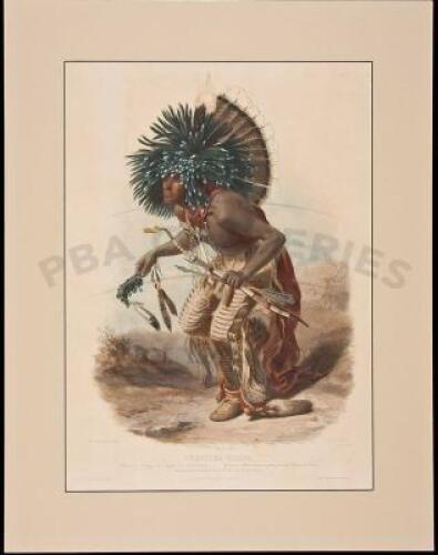 Pehriska-Ruhpa... M&oelig;nnitarri Warrior in the Costume of the Dog Danse [sic]
